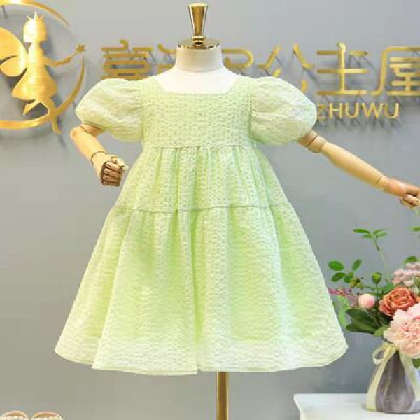 Solid Light Color Mini Frock For Kids